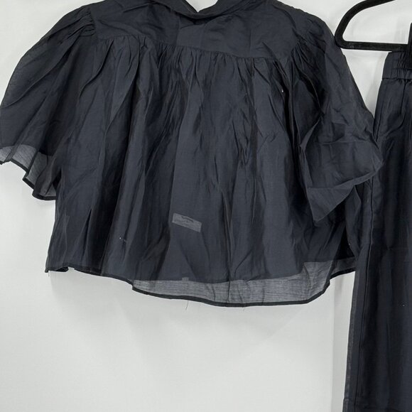 House Of Harlow 1960 Black 3-Piece Set W/ Button Detail & Elastic Waist Fit - Picture 15 of 16